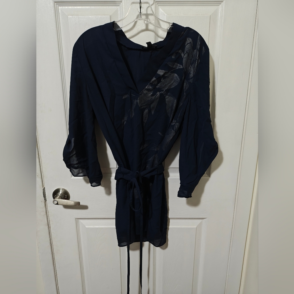 Le Chateau Midnight Blue Tie Top